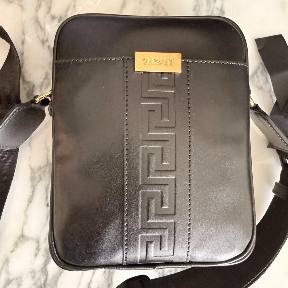 Versace greca embossed
